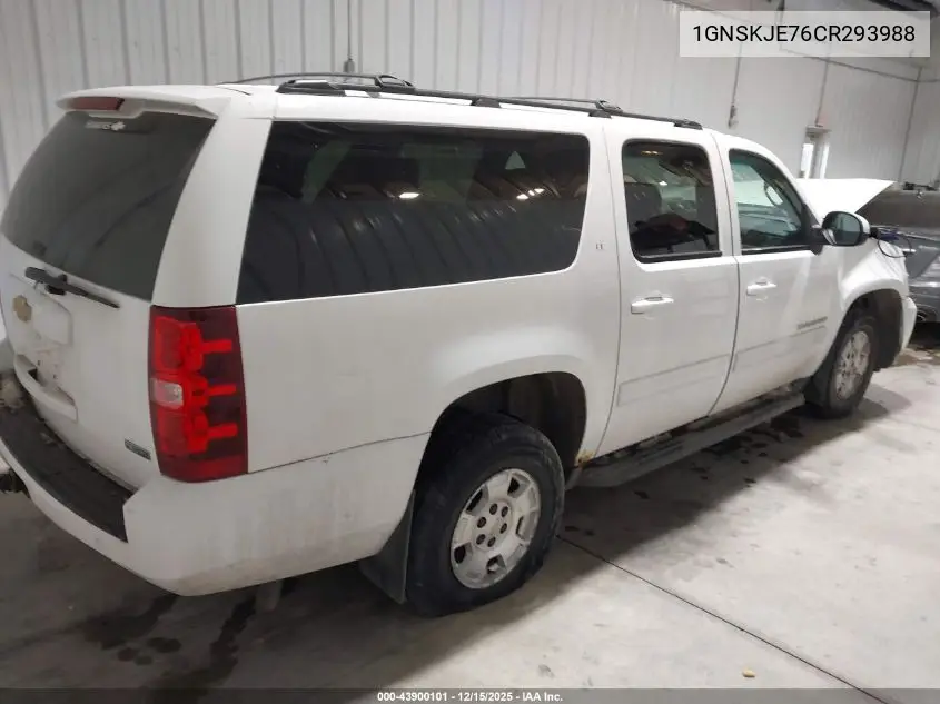 1GNSKJE76CR293988 2012 Chevrolet Suburban 1500 Lt