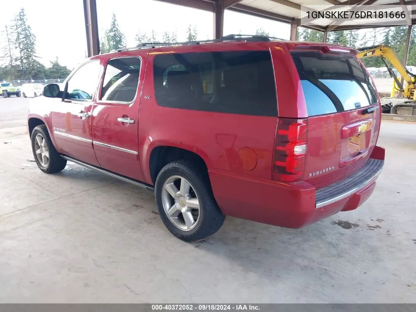 1GNSKKE76DR181666 2013 Chevrolet Suburban 1500 Ltz