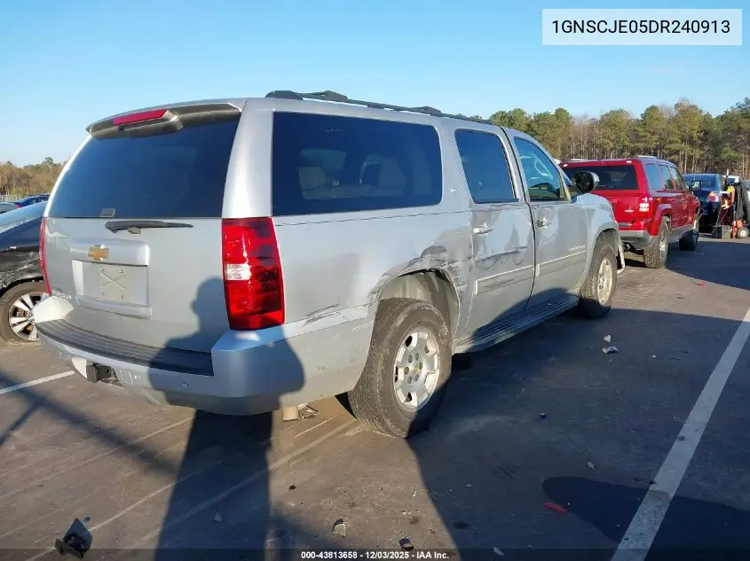 1GNSCJE05DR240913 2013 Chevrolet Suburban 1500 Lt