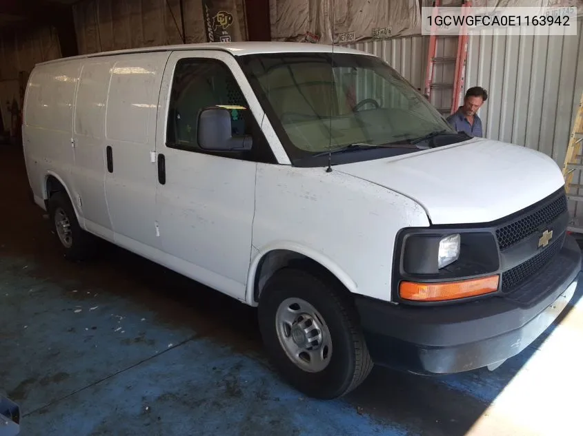 2014 Chevrolet Express 2500 Work Van VIN: 1GCWGFCA0E1163942 Lot: 39983310