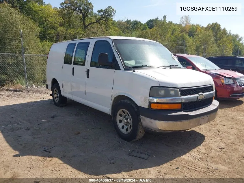 2014 Chevrolet Express 1500 Work Van VIN: 1GCSGAFX0E1110269 Lot: 40400637