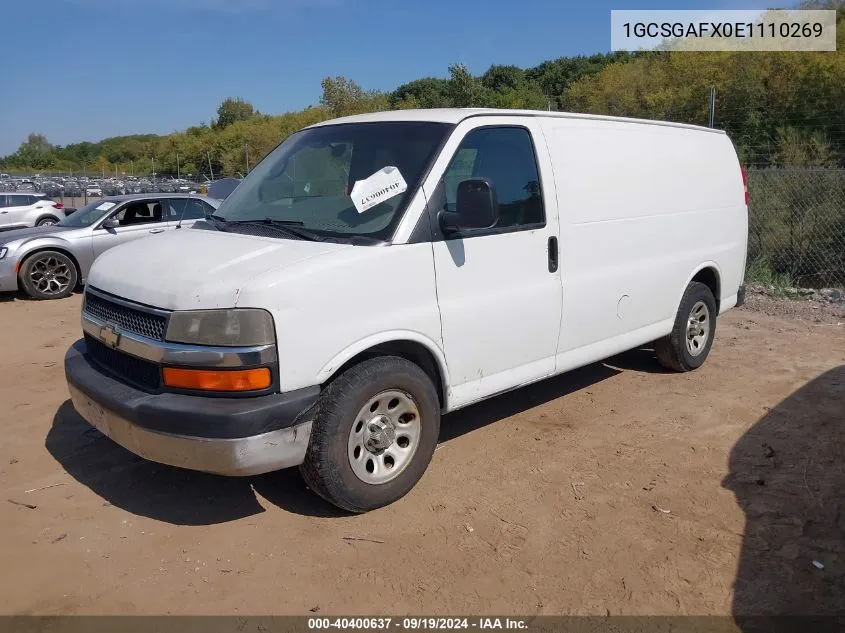 1GCSGAFX0E1110269 2014 Chevrolet Express 1500 Work Van