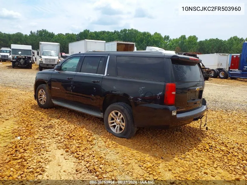 2015 Chevrolet Suburban 1500 Lt VIN: 1GNSCJKC2FR503960 Lot: 39755904