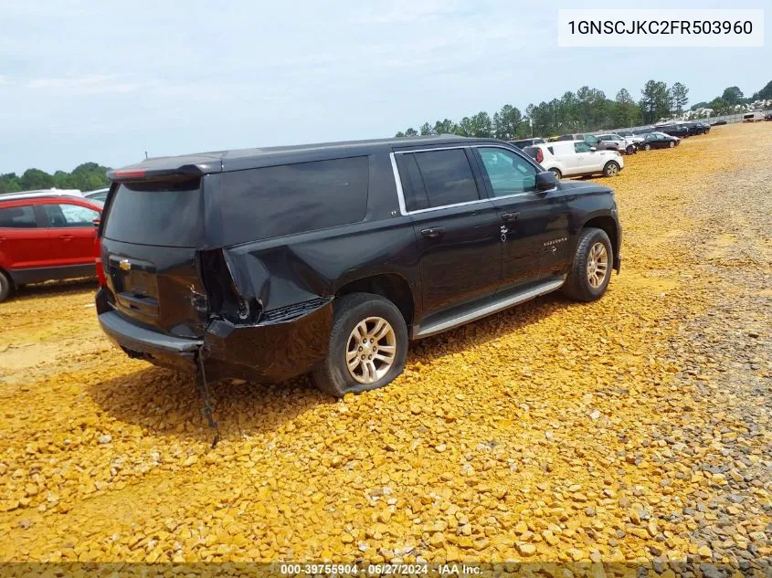 2015 Chevrolet Suburban 1500 Lt VIN: 1GNSCJKC2FR503960 Lot: 39755904