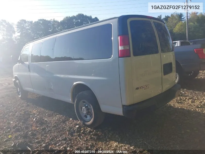 2015 Chevrolet Express 3500 Ls VIN: 1GAZGZFG2F1279152 Lot: 40357310