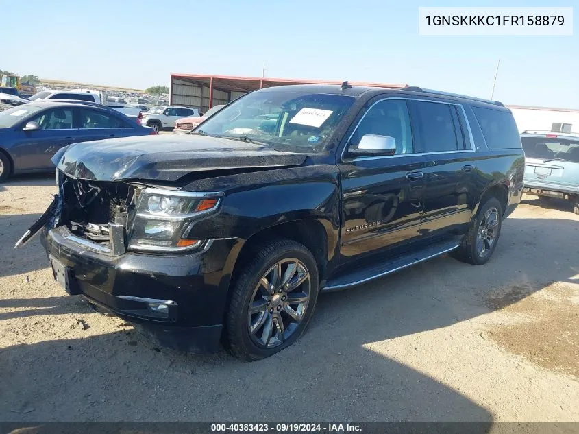 2015 Chevrolet Suburban 1500 Ltz VIN: 1GNSKKKC1FR158879 Lot: 40383423