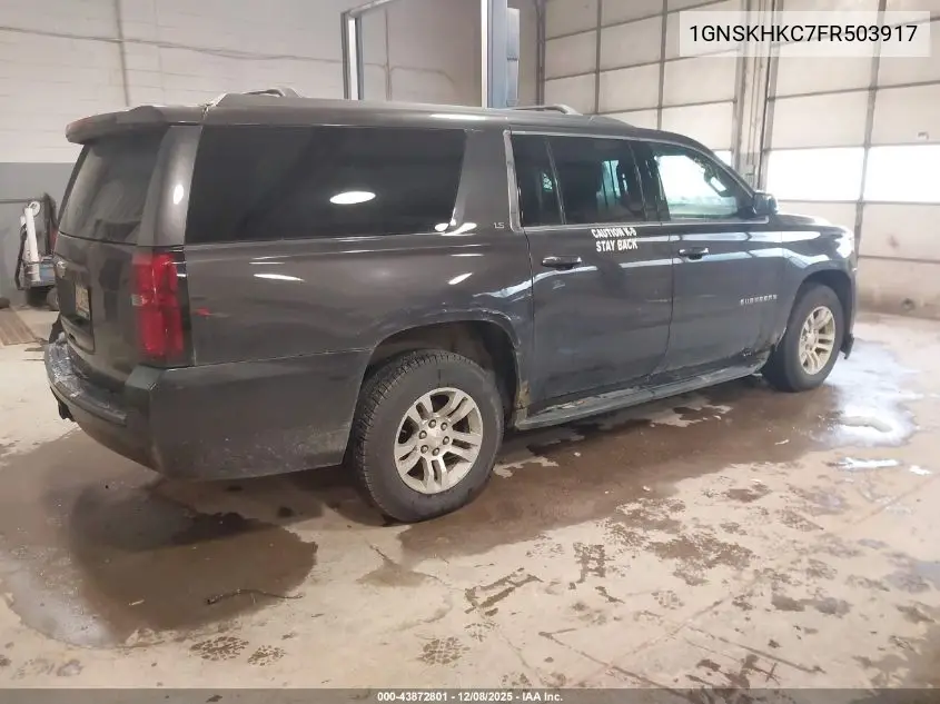 1GNSKHKC7FR503917 2015 Chevrolet Suburban 1500 Ls