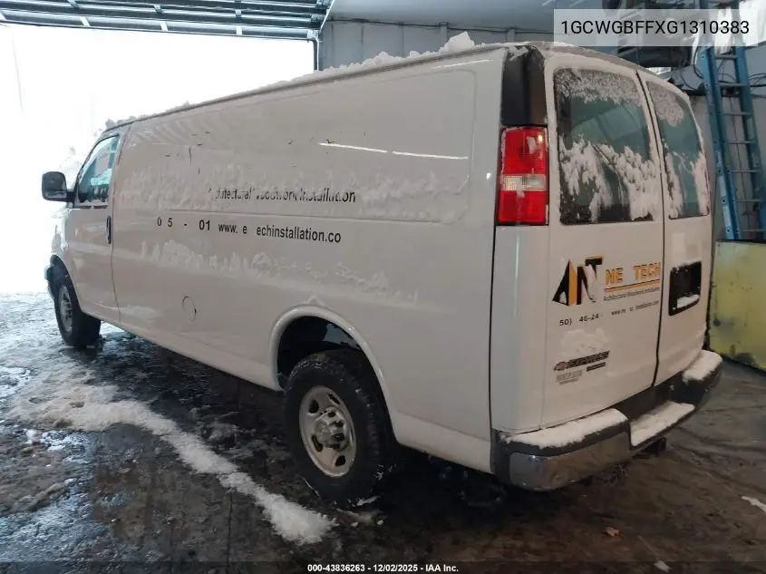 1GCWGBFFXG1310383 2016 Chevrolet Express 2500 Work Van