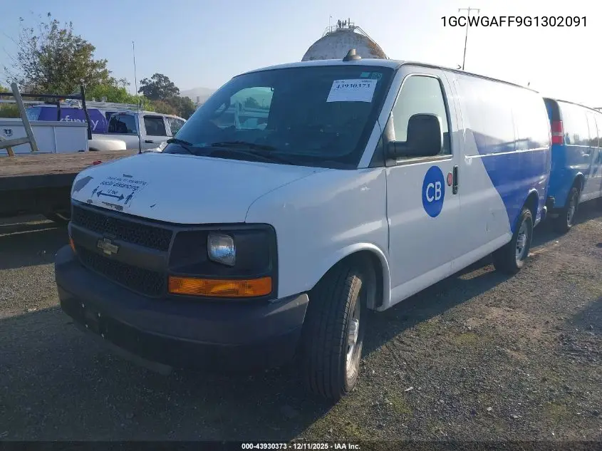 1GCWGAFF9G1302091 2016 Chevrolet Express 2500 Work Van