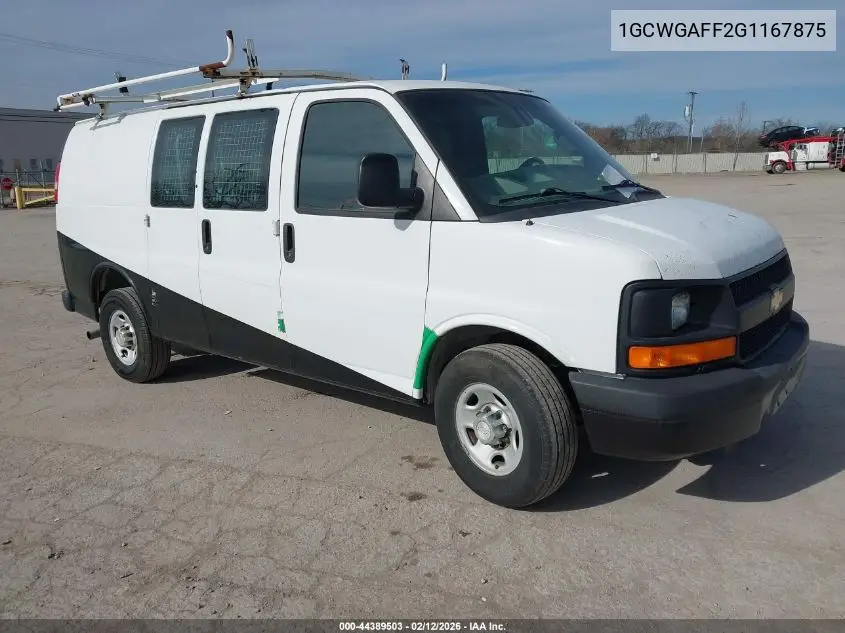 1GCWGAFF2G1167875 2016 Chevrolet Express 2500 Work Van
