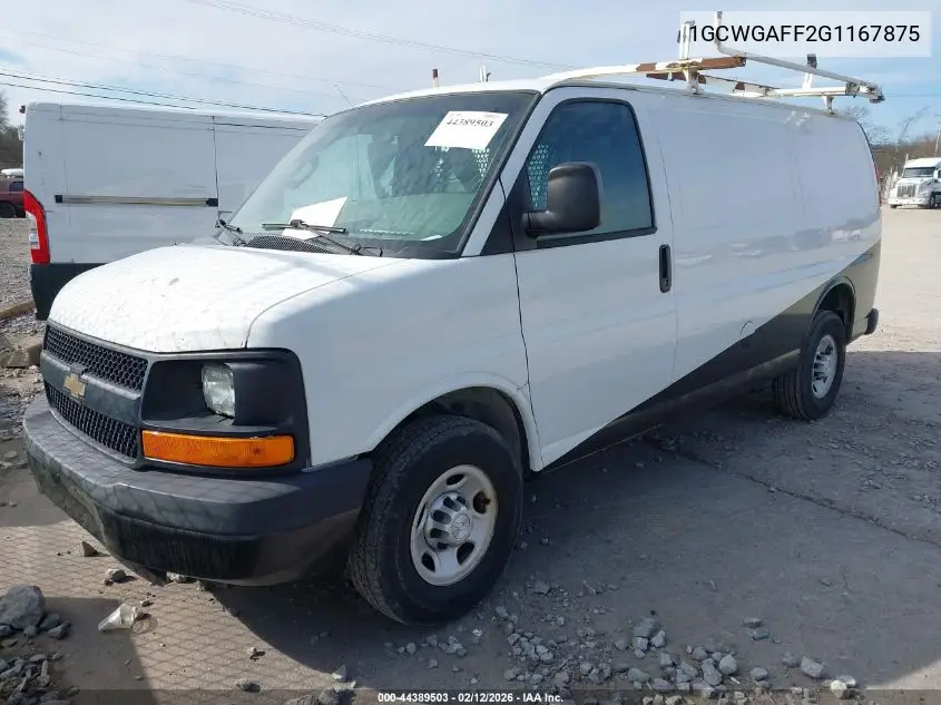 1GCWGAFF2G1167875 2016 Chevrolet Express 2500 Work Van
