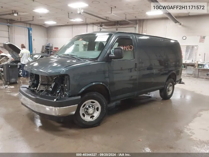 1GCWGAFF2H1171572 2017 Chevrolet Express 2500 Work Van