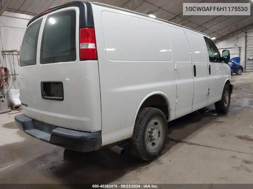 1GCWGAFF6H1175530 2017 Chevrolet Express 2500 Work Van