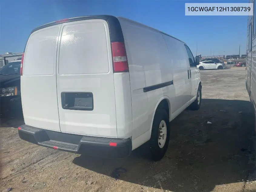 1GCWGAF12H1308739 2017 Chevrolet Express 2500 Work Van