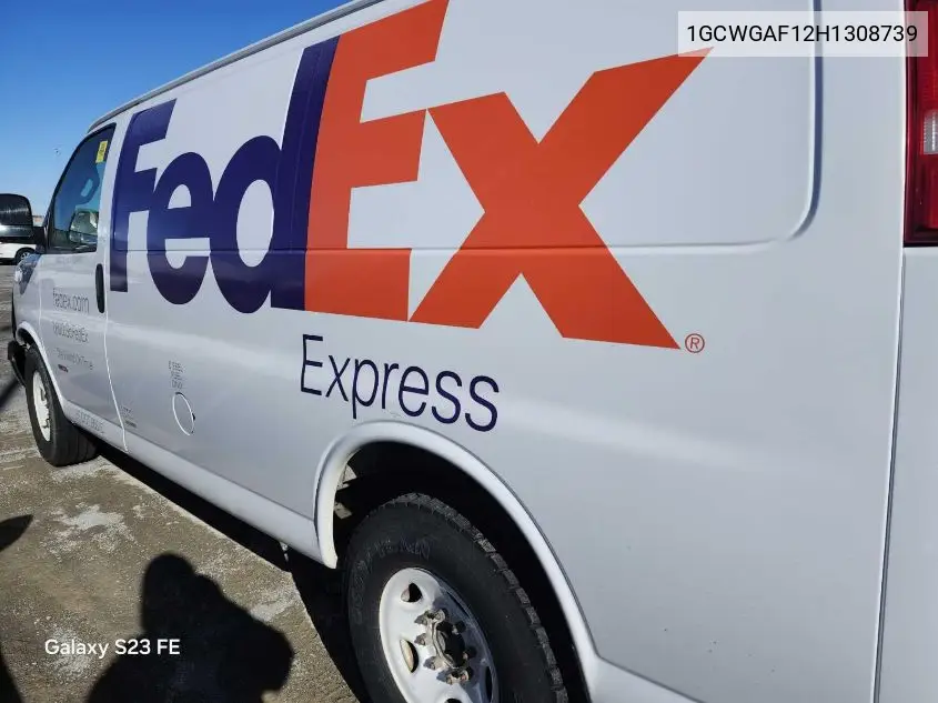 1GCWGAF12H1308739 2017 Chevrolet Express 2500 Work Van
