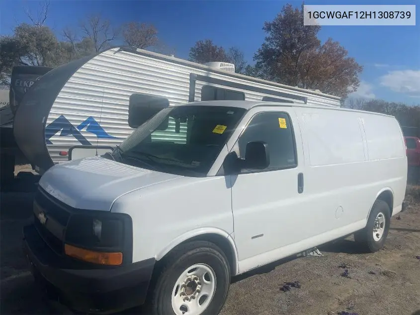 1GCWGAF12H1308739 2017 Chevrolet Express 2500 Work Van
