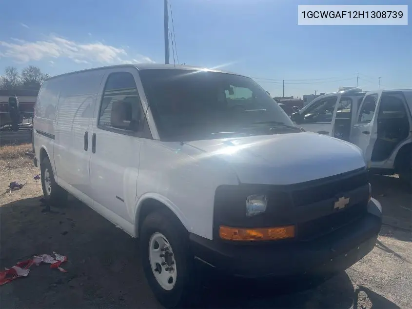 1GCWGAF12H1308739 2017 Chevrolet Express 2500 Work Van