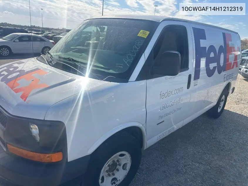 1GCWGAF14H1212319 2017 Chevrolet Express 2500 Work Van