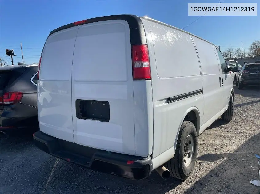 1GCWGAF14H1212319 2017 Chevrolet Express 2500 Work Van