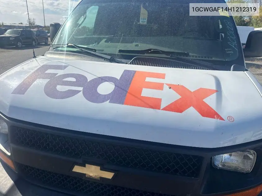 1GCWGAF14H1212319 2017 Chevrolet Express 2500 Work Van
