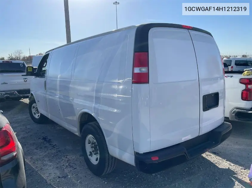 1GCWGAF14H1212319 2017 Chevrolet Express 2500 Work Van