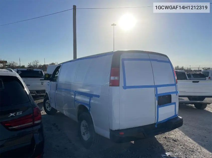 1GCWGAF14H1212319 2017 Chevrolet Express 2500 Work Van
