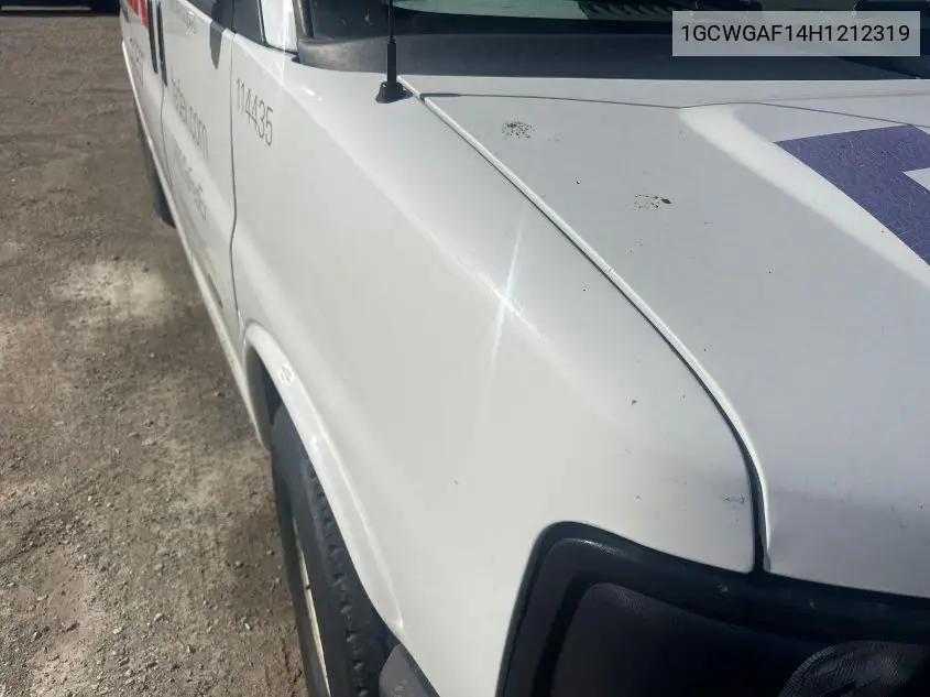 1GCWGAF14H1212319 2017 Chevrolet Express 2500 Work Van