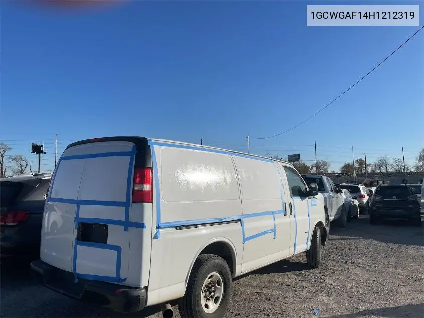 1GCWGAF14H1212319 2017 Chevrolet Express 2500 Work Van
