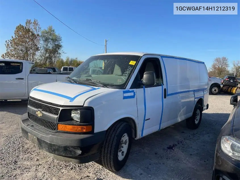 1GCWGAF14H1212319 2017 Chevrolet Express 2500 Work Van