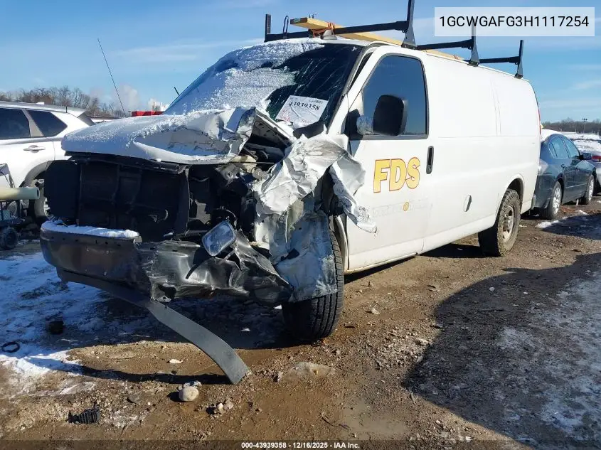 1GCWGAFG3H1117254 2017 Chevrolet Express 2500 Work Van