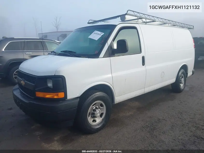 1GCWGAFFXH1121132 2017 Chevrolet Express 2500 Work Van
