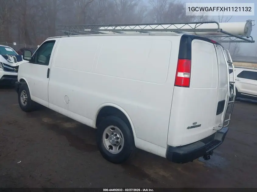 1GCWGAFFXH1121132 2017 Chevrolet Express 2500 Work Van