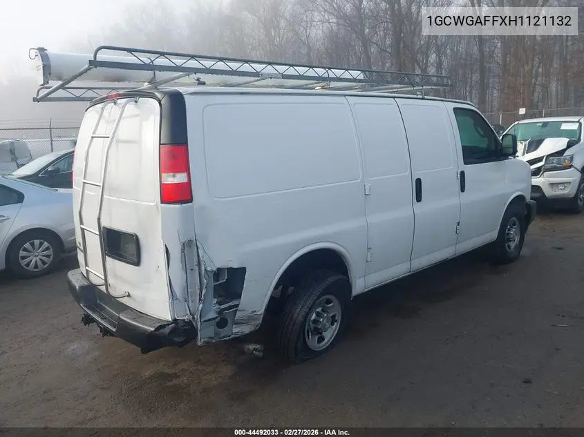1GCWGAFFXH1121132 2017 Chevrolet Express 2500 Work Van