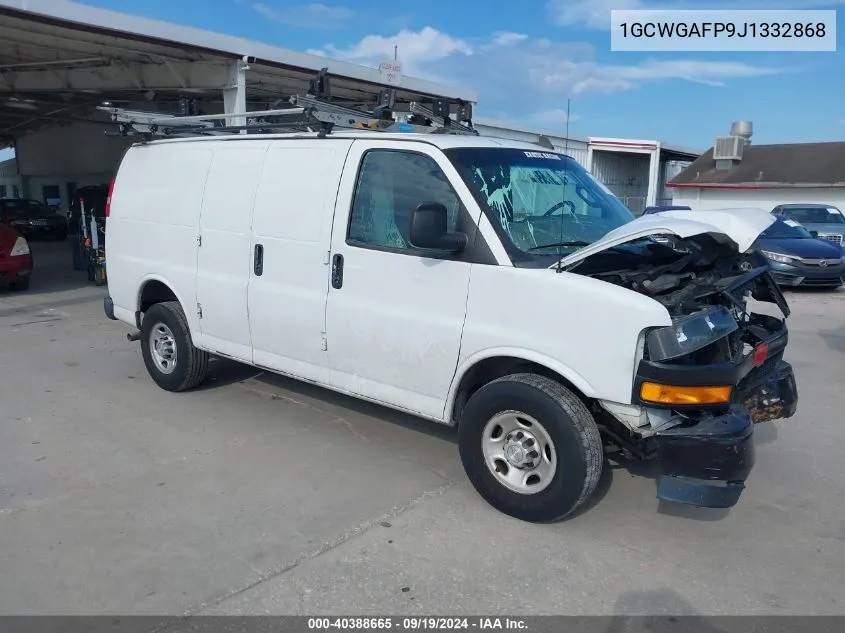 2018 Chevrolet Express 2500 Work Van VIN: 1GCWGAFP9J1332868 Lot: 40388665