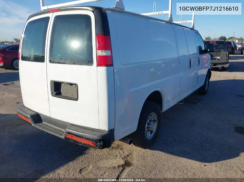 1GCWGBFP7J1216610 2018 Chevrolet Express 2500 Work Van