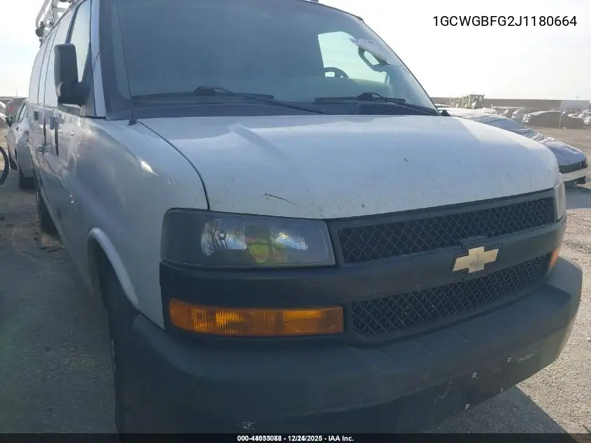 1GCWGBFG2J1180664 2018 Chevrolet Express 2500 Work Van