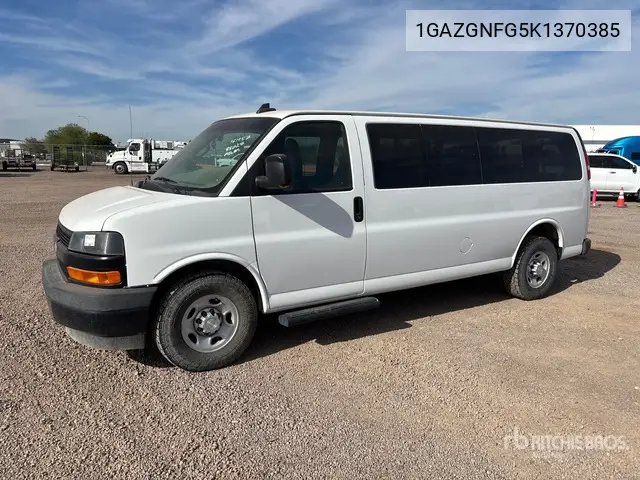 1GAZGNFG5K1370385 2019 Chevrolet Express 2019 Chevrolet Express 3500 11 Passenger Van