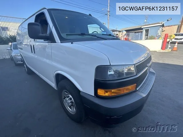 1GCWGAFP6K1231157 2019 Chevrolet Express 2500 Work Van