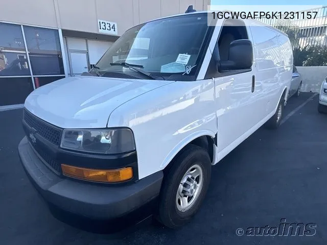 1GCWGAFP6K1231157 2019 Chevrolet Express 2500 Work Van