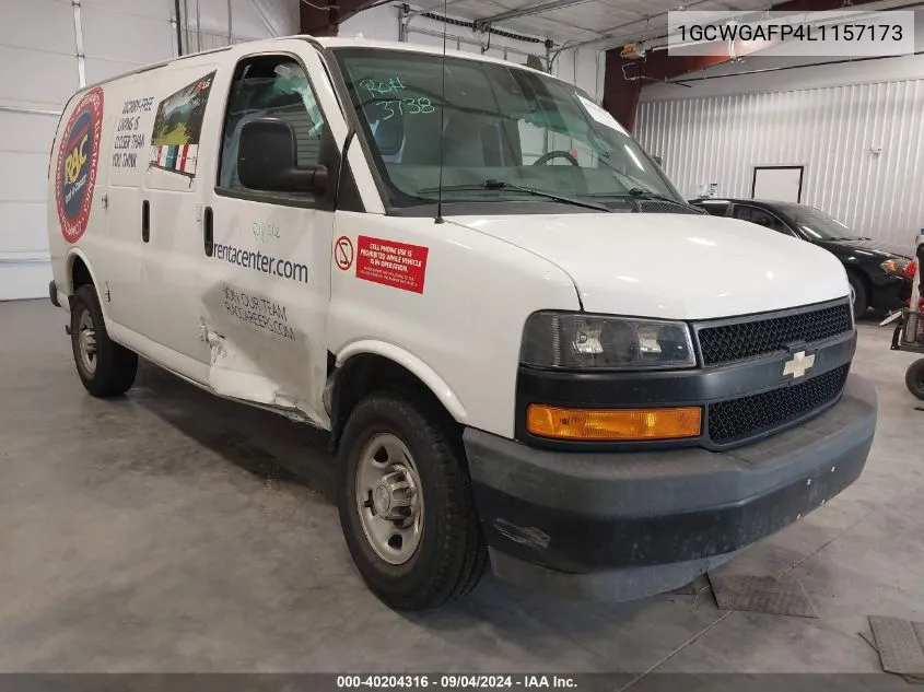 2020 Chevrolet Express Cargo Rwd 2500 Regular Wheelbase Wt VIN: 1GCWGAFP4L1157173 Lot: 40204316