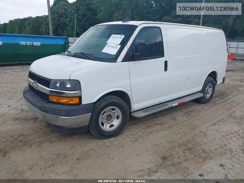 1GCWGAFG5L1230566 2020 Chevrolet Express Cargo Rwd 2500 Regular Wheelbase Wt