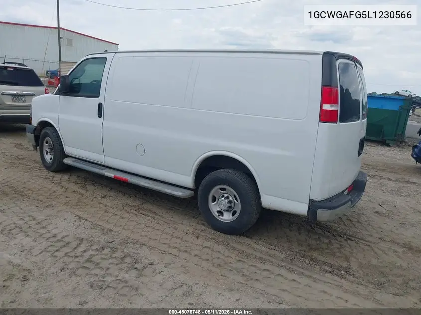 1GCWGAFG5L1230566 2020 Chevrolet Express Cargo Rwd 2500 Regular Wheelbase Wt