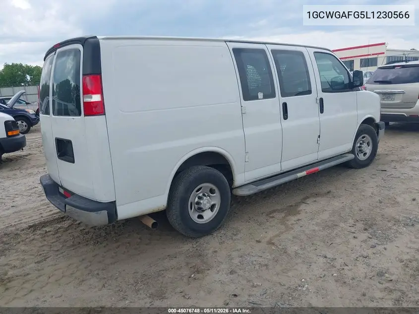 1GCWGAFG5L1230566 2020 Chevrolet Express Cargo Rwd 2500 Regular Wheelbase Wt