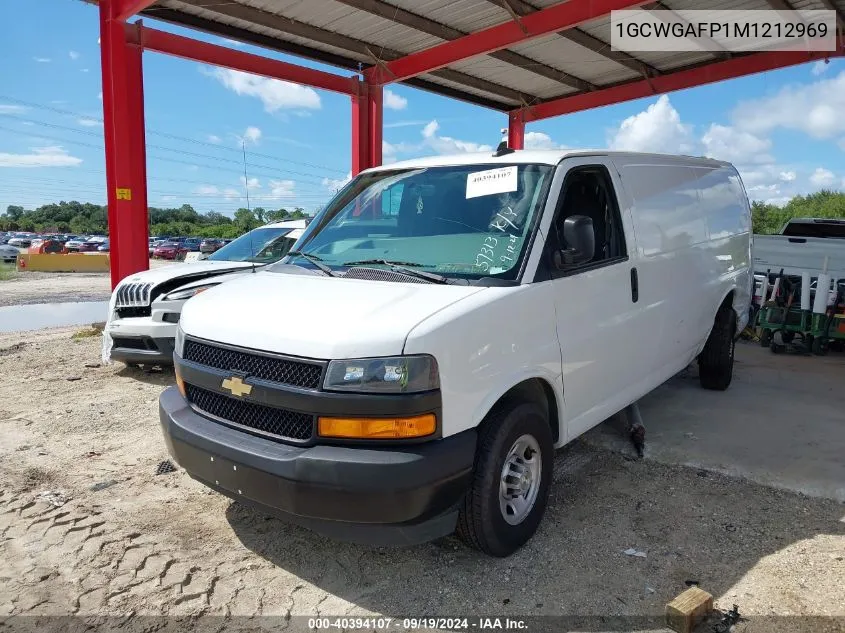 2021 Chevrolet Express Cargo Rwd 2500 Regular Wheelbase Wt VIN: 1GCWGAFP1M1212969 Lot: 40394107