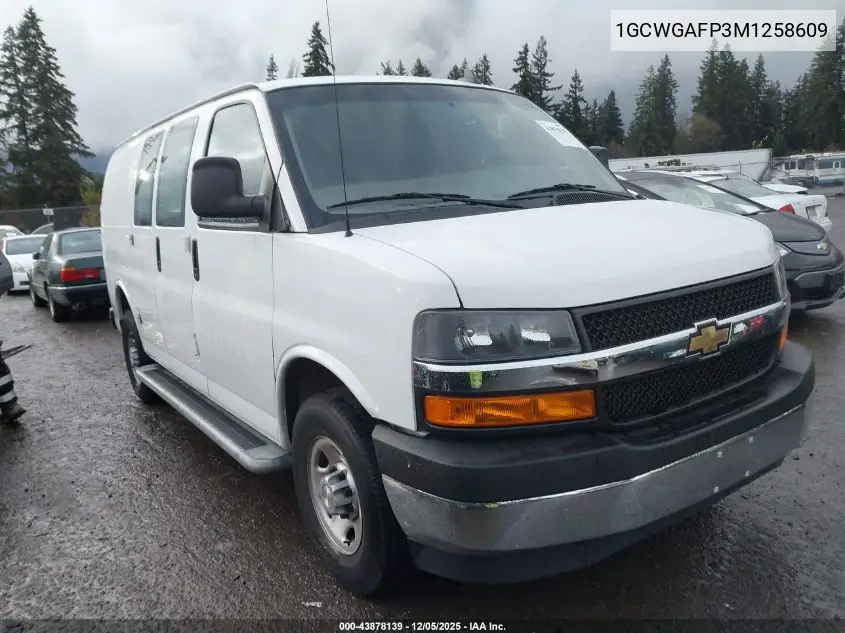 1GCWGAFP3M1258609 2021 Chevrolet Express Cargo Rwd 2500 Regular Wheelbase Wt