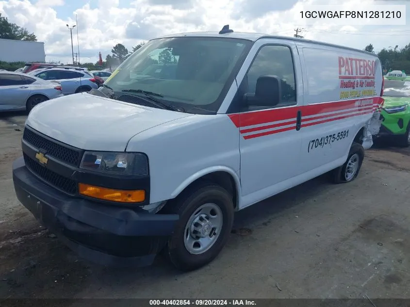 2022 Chevrolet Express Cargo Rwd 2500 Regular Wheelbase Wt VIN: 1GCWGAFP8N1281210 Lot: 40402854