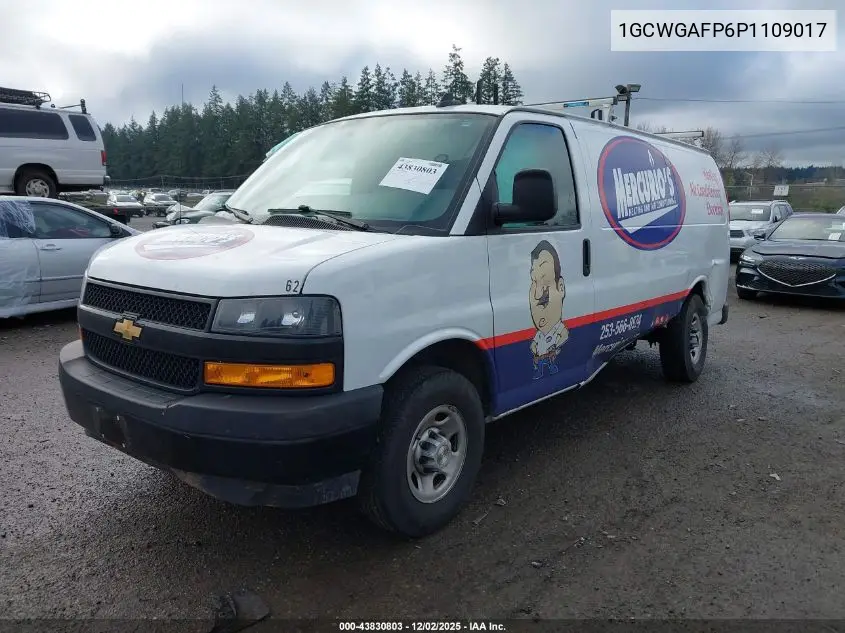 1GCWGAFP6P1109017 2023 Chevrolet Express Cargo Rwd 2500 Regular Wheelbase Wt