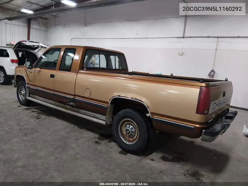 1990 Chevrolet Gmt-400 C3500 VIN: 2GCGC39N5L1160292 Lot: 45202169