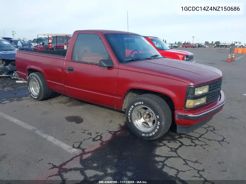 1GCDC14Z4NZ150686 1992 Chevrolet Gmt-400 C1500