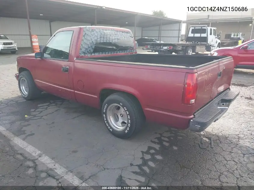 1GCDC14Z4NZ150686 1992 Chevrolet Gmt-400 C1500